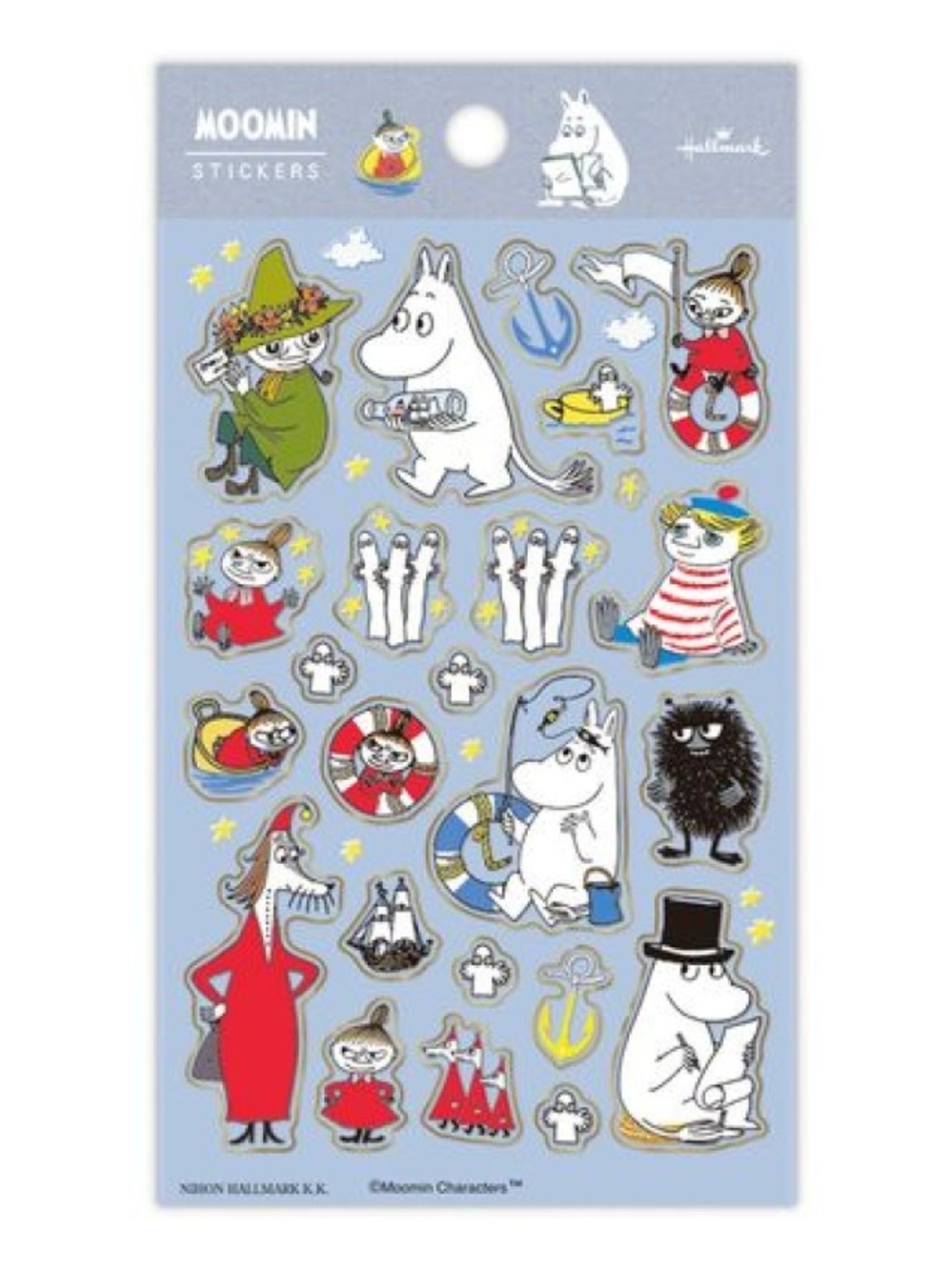 Moomin Hallmark Sticker Sheet - Without Original Packaging 1 Sheet Stickers